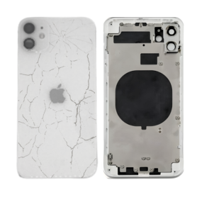 Coque, Cadre - Châssis Vide iPhone 11 Blanc (Origine Demonté) - Cassé, prix de gros