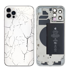 Châssis Complet iPhone 12 Pro Blanc - sans Connecteur de Charge + Batterie (Origine Demonté) - Cassé Réparation, Carcasse - Châssis Complet iPhone 12 Pro Blanc - sans Connecteur de Charge + Batterie (Origine Demonté) - Cassé, pri