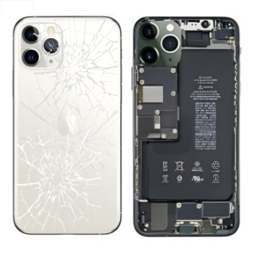 Châssis Complet iPhone 11 Pro Max Blanc - Connecteur de Charge + Batterie (Origine Demonté) - Cassé Pièces détachées, Accessoires - Châssis Complet iPhone 11 Pro Max Blanc - Connecteur de Charge + Batterie (Origine Demonté) - Ca