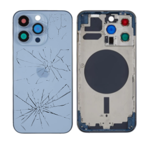 Châssis Vide iPhone 13 Pro Bleu (Origine Demonté) - Cassé Vitre arrière, Coque - Châssis Vide iPhone 13 Pro Bleu (Origine Demonté) - Cassé, prix de gros.
