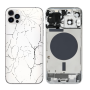 Rear Cover, Chassis - iPhone 13 White Complete Chassis - Charging Connector without Battery (Original Disassembled) - Broken, wh