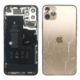 Châssis Complet iPhone 11 Pro Max Or - Sans Connecteur de Charge + Batterie (Origine Demonté) - Cassé Châssis, Cadre - Châssis Complet iPhone 11 Pro Max Or - Sans Connecteur de Charge + Batterie (Origine Demonté) - Cassé, prix de