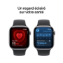 Smartwatch, Tracker d'Activité - Montre Connectée Apple Watch Series 11 GPS 46mm Aluminium Argent avec Bracelet Sport M/L Violet