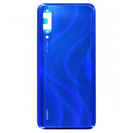 Vitre arrière Xiaomi Mi 9 Lite Blue Avec logo + Adhesif