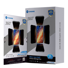 Protéger Écran, Pellicule Télephone - Film Hydrogel Anti-espionnage 360° Niveau Nano SUNSHINE SS-075AS - 25Pcs, prix de gros.