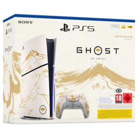 Console Sony PlayStation 5 avec une Manette sans Fil DualSense - PS5 Slim Edition Limitée Or - 1 To SSD - Ghost of Yōtei Jeux vidéo, Console, Gaming - Console Sony PlayStation 5 avec une Manette sans Fil DualSense - PS5 Slim Edition Limitée Or - 1 T