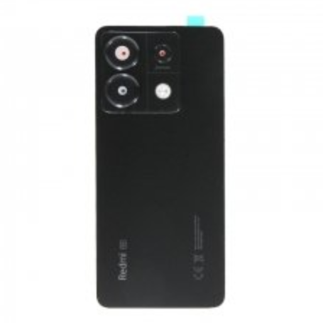 Coque arrière, Dos - Vitre arrière Xiaomi Redmi Note 13 Pro 5G Noir (Original Démonté) - Grade A, prix de gros.