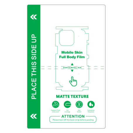 Vitre arrière, Dos - Film Protection Arrière TPH Matte Série Green G36 - 5 Pcs, prix de gros.