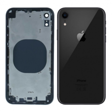 Coque, Structure - Châssis Complet iPhone XR Noir - Connecteur de Charge Sans Batterie (Origine Demonté) - Grade AB, prix de gro