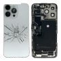 Châssis, Boîtier - Châssis Complet iPhone 14 Pro Max Blanc - Connecteur de Charge Sans Batterie (Origine Demonté) - Cassé, prix 
