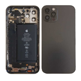 Châssis Complet iPhone 12 Pro Noir - Connecteur de Charge Sans Batterie (Origine Demonté) Grade AB Châssis, Cadre, Boîtier - Châssis Complet iPhone 12 Pro Noir - Connecteur de Charge Sans Batterie (Origine Demonté) Grade AB, pr