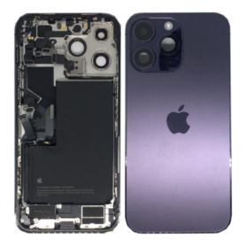 iPhone 14 Pro Max Purple eSIM US Complete Chassis - Charging Connector + Battery (Original Disassembled) - Broken Apple Smartphone, Mobile Phone - iPhone 14 Pro Max Purple eSIM US Complete Chassis - Charging Connector + Battery (Original Disa