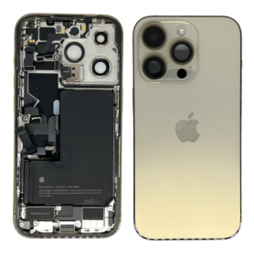 iPhone 14 Pro Gold eSIM US Full Chassis - Charging Connector Without Battery (Original Disassembled) - Grade AB Chassis, Frame - iPhone 14 Pro Gold eSIM US Full Chassis - Charging Connector Without Battery (Original Disassembled) - Grade AB