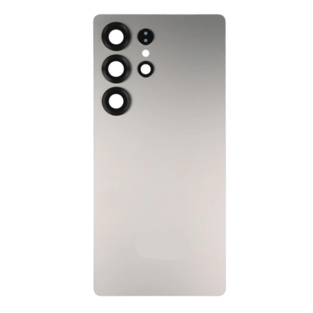 Dos, Coque - Vitre Arrière Galaxy S25 Ultra Titane Gris (S938B) (Sans logo), prix de gros.