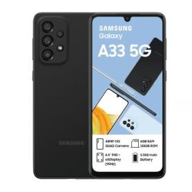 Samsung Galaxy A33 5G 128 GB Black - Grade AB Smartphone, Mobile Phone - Samsung Galaxy A33 5G 128 GB Black - Grade AB, wholesale price