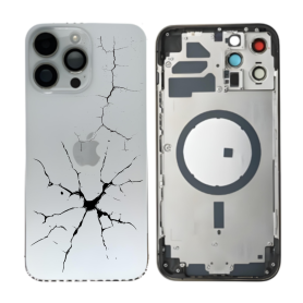 Empty iPhone 14 Pro Max White Chassis (Original Disassembled) - Broken Back Cover - Empty iPhone 14 Pro Max White Chassis (Original Disassembled) - Broken, wholesale price