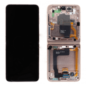 Écran, Display - Ecran Samsung Galaxy Z Flip 4 5G Rose Or + Châssis (Original Reconditionné), prix de gros.