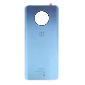 Dos, Coque - Vitre arrière OnePlus 7T Bleu Sans Contour Lentille (Original Démonté) - Grade A, prix de gros.