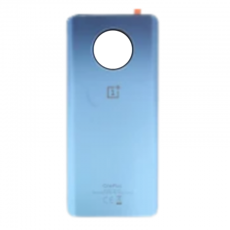 Back Glass - OnePlus 7T Blue Rear Glass Without Lens Frame (Original Disassembled) - Grade A, wholesale price