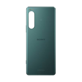 Dos, Couverture - Vitre arrière Sony Xperia 5 IV Vert Sans Contour Lentille (Original Démonté) - Grade A, prix de gros.