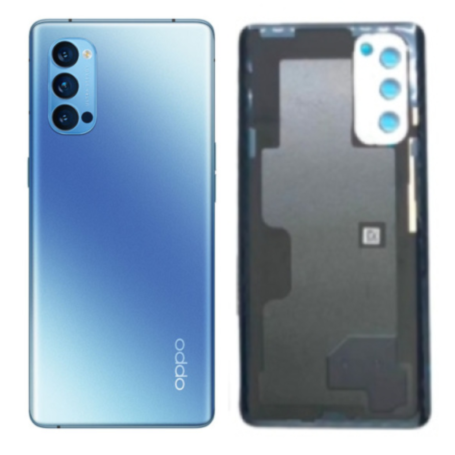 Vitre arrière, Dos - Vitre Arrière Oppo Reno4 Pro 5G Bleu (Original Démonté) - Grade A, prix de gros.