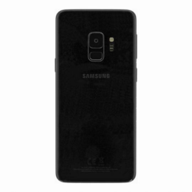 Dos, Coque, Couverture - Vitre Arrière Samsung Galaxy S9 Duos (G960FD) Noir (Original Démonté) - Grade A, prix de gros.