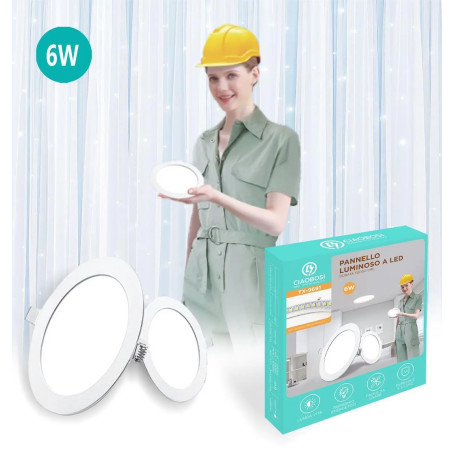 Lighting Fixture, Ceiling Light - Recessed Round LED Panel 6W – 11.7 cm CIAOBOSI TX-9691, wholesale price