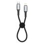 Cable, Connector - Braided USB-C / Lightning 30W 30CM Cable XSSIVE XSS-BR-CL-B 30CM - Black, wholesale price