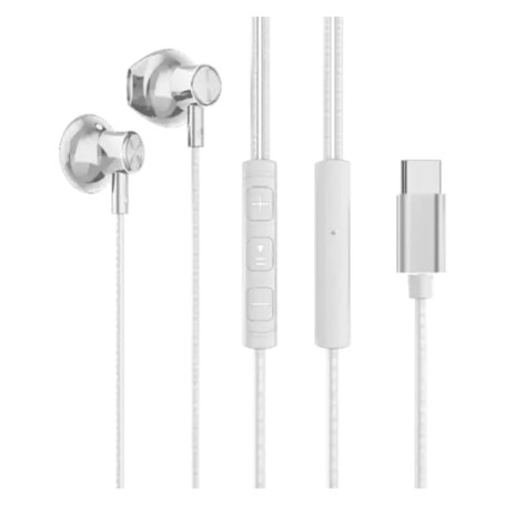 Headphones, Earbuds - Stereo USB-C Earphones XSSIVE XSS-EP18W - White, wholesale price
