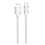 Cordon, Connecteur - Câble de Charge USB-A/USB-C 2M 18W XSSIVE XSS-BR-AC-W 1M - Blanc, prix de gros.