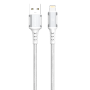 Câble, Chargeur - Câble de Charge Tressé USB / Lightning 15W 1M XSSIVE XSS-BR-AL-W 1M - Blanc, prix de gros.