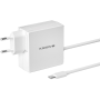 Adaptateur Secteur, Bloc d'Alimentation - Chargeur Rapide 65W + Câble USB-C XSSIVE XSS-65W2MW - Blanc, prix de gros.