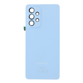 Back Glass, Rear Cover - Samsung Galaxy A53 5G (A536B) Rear Glass Frameless Blue Lens (Original Disassembled) - Grade A, wholesa