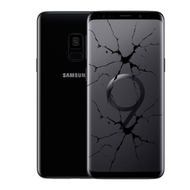 Smartphone, Téléphone mobile - Samsung Galaxy S9 64 Go - Noir (Ecran HS sans boutons latéral et power), prix de gros.
