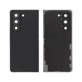 Vitre arrière, Dos - Vitre Arrière Samsung Galaxy Z Fold 5 5G F946B Noir Sans Contour Lentille (Original Demonté) - Grade A, pri