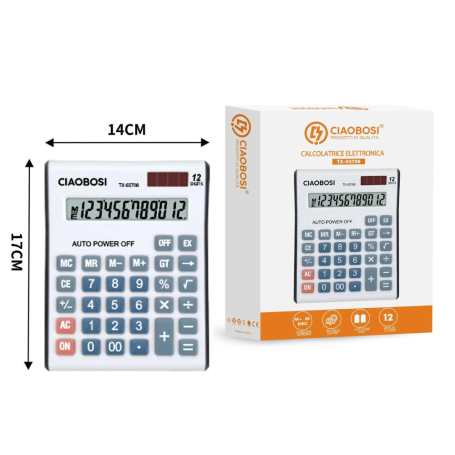Calculator, Desktop - Electronic calculator 12-digit CIAOBOSI TX-03708, wholesale price