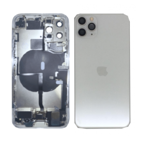 Chassis Complet iPhone 11 Pro Max Blanc Origine - Connecteur de Charge Grade B sans Batterie