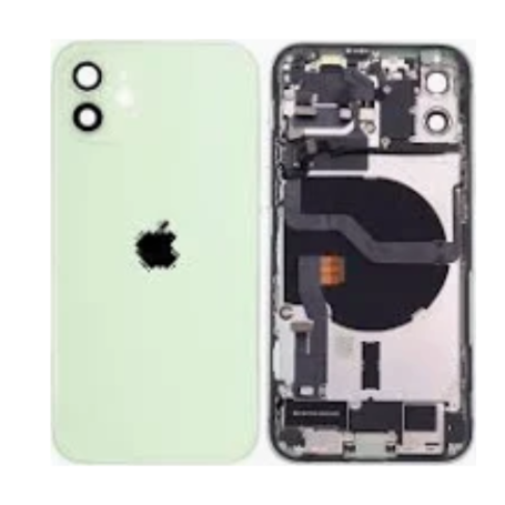 Back Cover, Rear Cover - Back Cover Housing iPhone 12 Green - Charging Connector Without Battery (Original Disassembled) Grade B