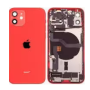 Back Glass, Rear Cover - Back Cover Housing iPhone 12 Red - Charging Connector without Battery (Original Disassembled) Grade B, 