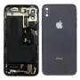 Back Cover, Chassis - iPhone XS Black Complete Chassis - Charging Connector + Without Battery (Original Disassembled) - Grade B,