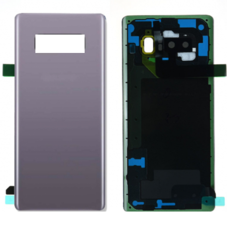 Back Glass, Rear Cover - Samsung Galaxy Note 8 (N950F) Rear Glass Frameless Purple Lens (Original Removed) - Grade A, wholesale 
