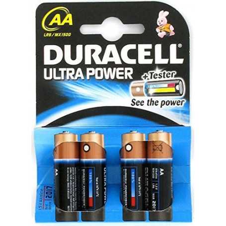 Piles Alcalines AA Duracell Ultra Power x 4pcs