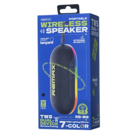 Speaker, Audio Device - REMAX Lighting RB-M9 7W Portable Wireless Speaker - Black, wholesale price