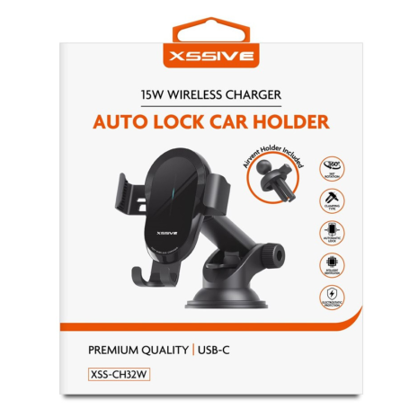 Charging Dock, Power Station - Wireless Charging Stand with Automatic Locking 15W XSSIVE XSS-CH32W, wholesale price