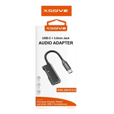 Audio Adapter, Connector - 2-in-1 Adapter 3.5mm Jack / Type-C XSSIVE XSS-2IN1C3.5BR, wholesale price