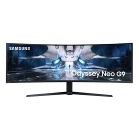 Moniteur, Display - Écran Gaming Incurvé Samsung Neo G9 LS49AG950NUXEN 49" DWQHD - 5120 x 1440 / 240 Hz - Blanc - Occasion avec 