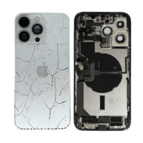 Mobile Parts - iPhone 14 Pro Max White Full Frame - Charging Connector Without Battery (Original Disassembled) - Broken, wholesa