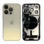Chassis, Frame - iPhone 14 Pro Gold eSIM US Full Chassis - Charging Connector Without Battery (Original Disassembled) - Grade AB