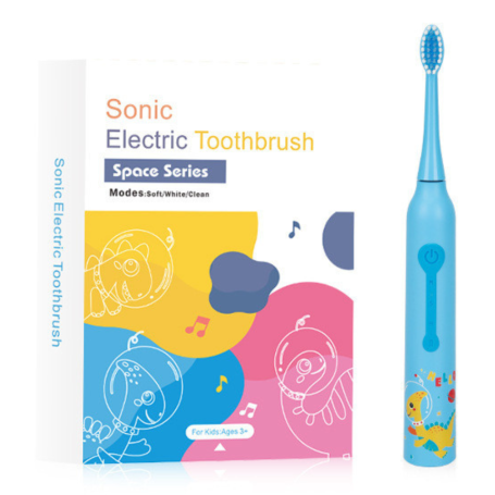 Kid's Electric Brush - Children’s Magnetic Levitation Sonic Electric Toothbrush Smart Reminder Soft Bristles IPX7 Waterproof – B