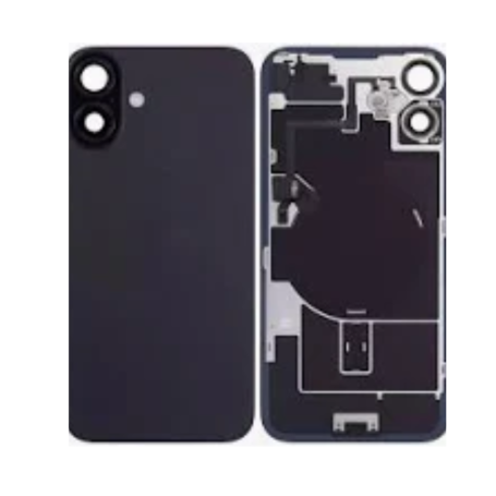 Vitre Cache Arrière iPhone 16 Plus Noir Origine Démonté Grade A - Remplacement Premium